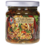 Flying Goose Chilli Paste & Basil Leaves 180 g