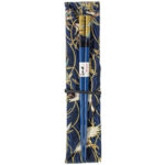 Chopsticks in fabric pouch – Blue/Gold