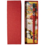 Chopsticks gift box with holder Cat – Set B