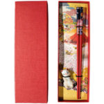 Chopsticks gift box with holder Cat – Set E