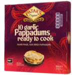 Patak’s Garlic Pappadums 100 g (10 pieces)