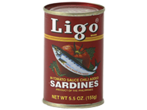 Ligo Sardines in Hot Tomato Sauce 155 g