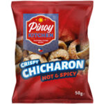 Pinoy Kitchen Crunchy Chicharon chips Hot & Spicy 50 g