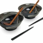 Emro Ramen bowl set (2 bowls) Ø21 cm Black