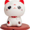 Lucky Cat Bobblehead Kawaii solar eyes open 9 cm